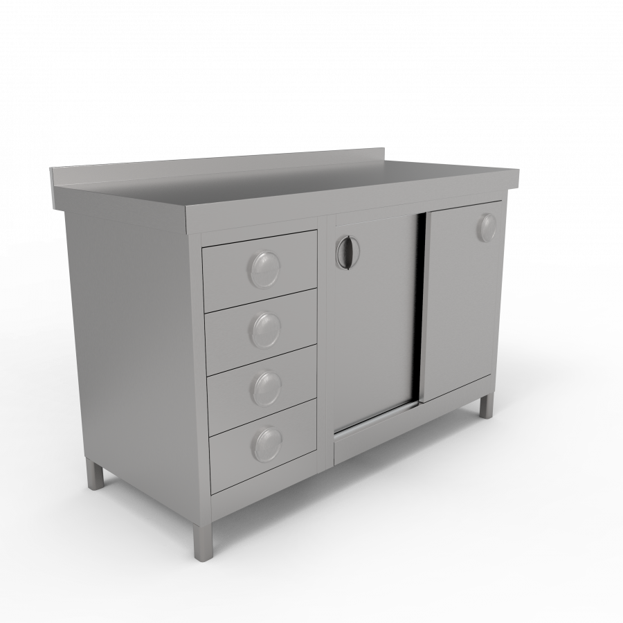 Stainless Steel Sliding Cabinet