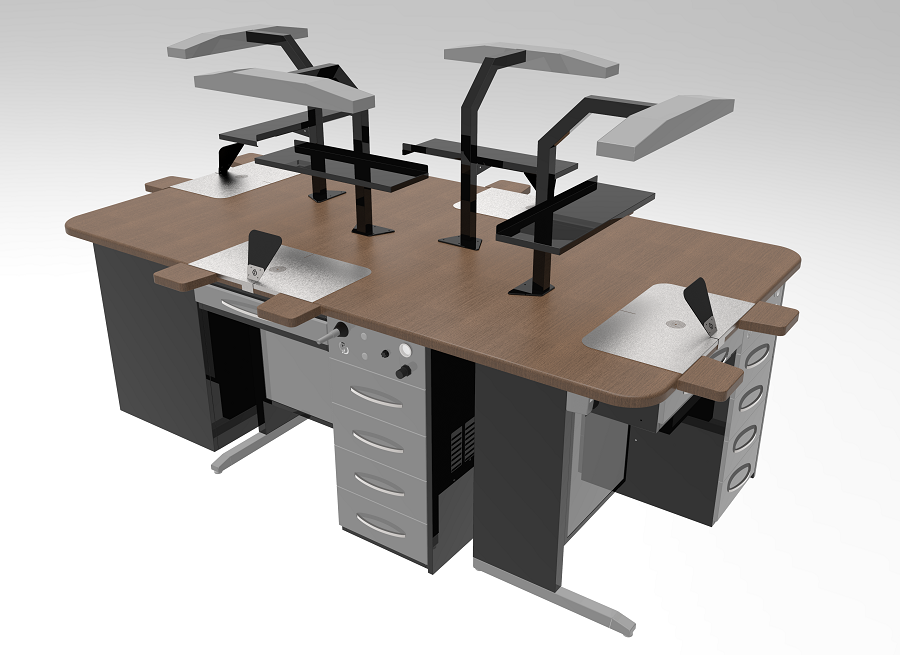 LB-F - Plus Dental Workbench (Four Vacuum)